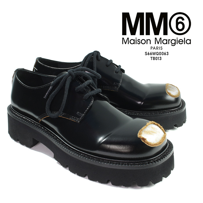 最も優遇 MM6 メゾン マルジェラ 革靴 MAISON MARGIELA LASE-UP