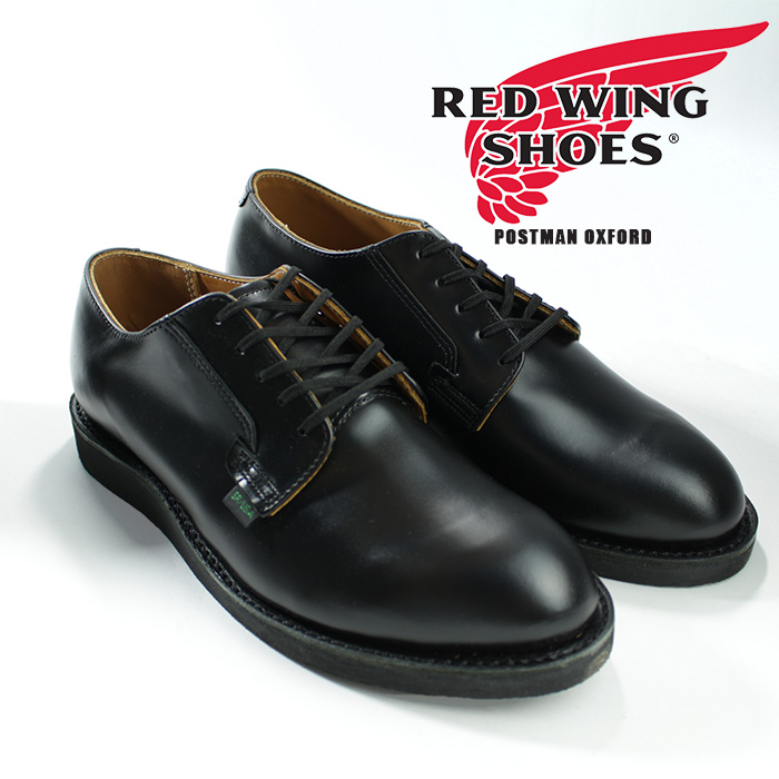 レッドウイング ポストマン RED WING POSTMAN OXFORD Black 101 ワークブーツ ブーツ 短靴 革靴【Width:D】メンズ 男性画像
