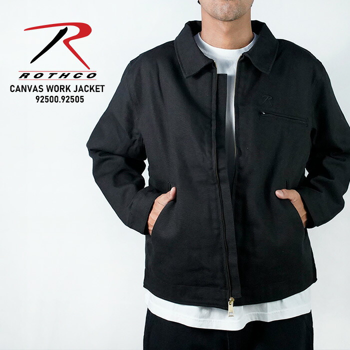 レビューでクーポン★ロスコ キャンバスワークジャケット ROTHCO CANVAS WORK JACKET 92500 92505 アウター ミリタリー アウトドア キャンプ メンズ 男性