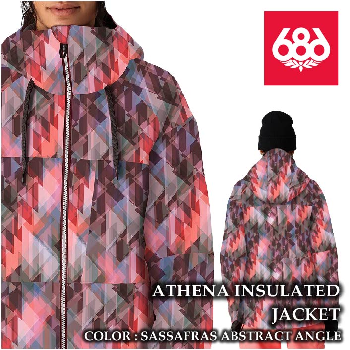 レビューでクーポン★[日本正規品] スノーボード ウェア ジャケット シックスエイトシックス 2025 686 ATHENA INSULATED JACKET SasafrsAbstractAngle レディース 24-25
