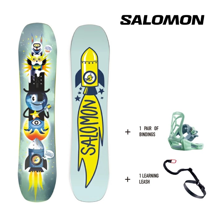 レビューでクーポン★[日本正規品] スノーボード バインディング 2点セット サロモン SALOMON TEAM PACKAGE チームパッケージ キッズ ユース こども 24-25