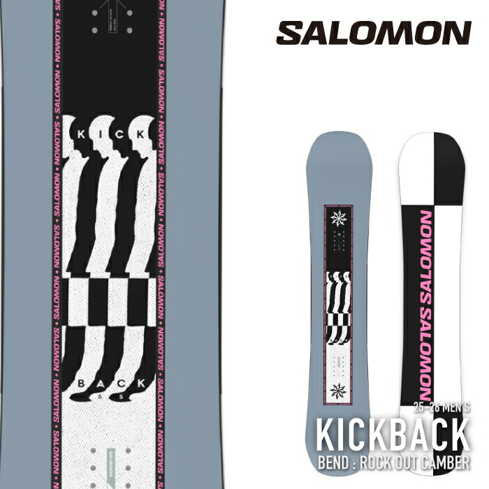 レビューでクーポン★[日本正規品] スノーボード 板 サロモン SALOMON KICKBACK キックバック メンズ 25-26