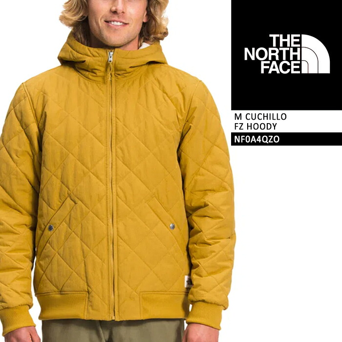 レビューでクーポン★[ラスト1点]ノースフェイス ハードシェル THE NORTH FACE M CUCHILLO FZ HOODY NF0A4QZO Arwdylw Blchdsd Yellow フルジップ キルティング ボア ジャケット アウトドア 釣り ツーリング キャンプ メンズ 男性｜SEVEN STARS