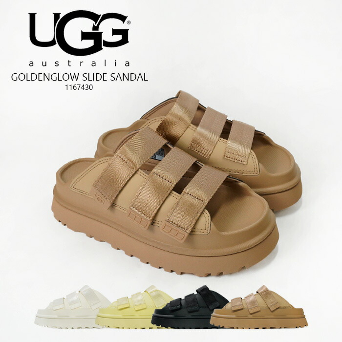【ALDO】ゴールドオーナメント ★お洒落 ★ スライドサンダル UGG アグ スライドサンダル ゴールデングロースライド