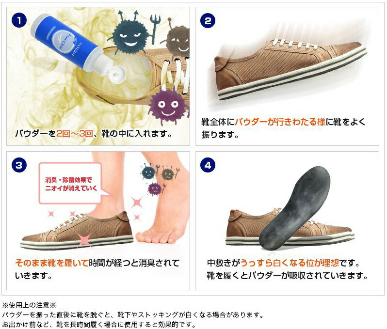 グランズレメディ フットパウダー  レギュラー 靴の除菌、消臭 解決