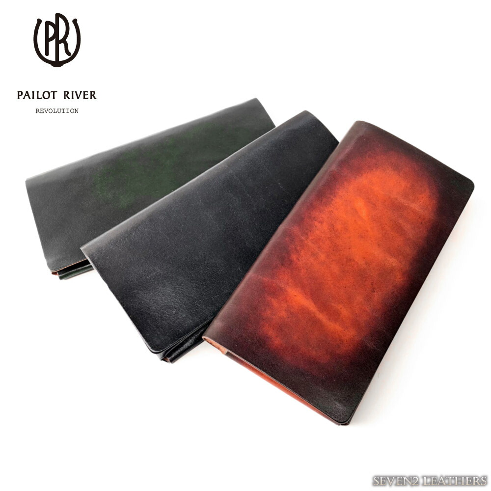 【レビューで無料メンテナンス】◆パイロットリバー PAILOTRIVER 長財布 ロングウォレット 札入れ メンズ 手染め レザー 牛革 日本製 GHOST-02LC-S
