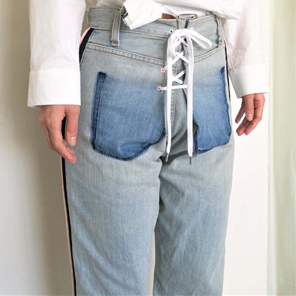 ドメスティック レイヤードパンツ レディースファッション オシャレ