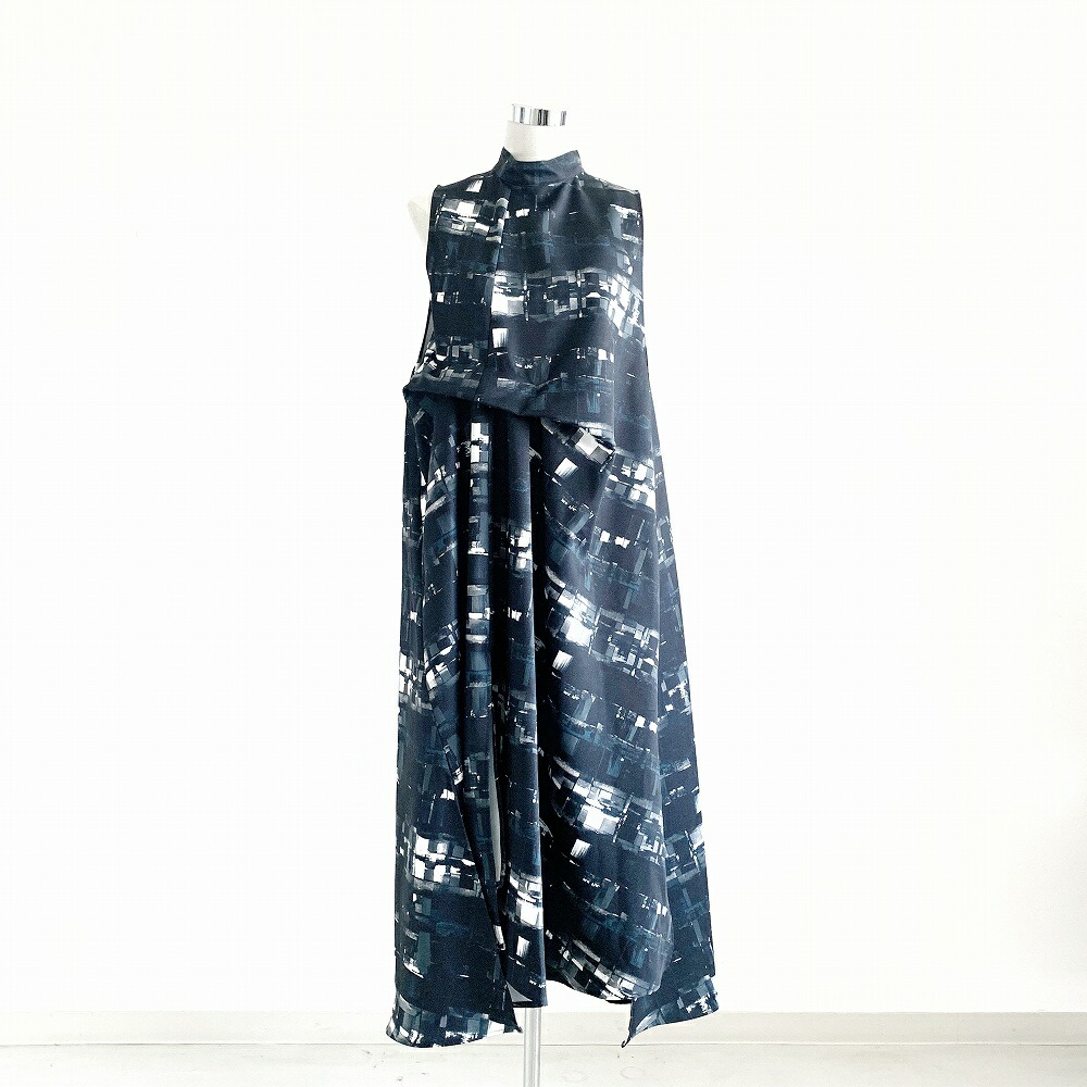 魅力的な Size 1 Free Black Sus4 19aw 折り紙ワンピース Riddlemma 柄ワンピース レディースファッション 秋物 ワンピース Williamsav Com