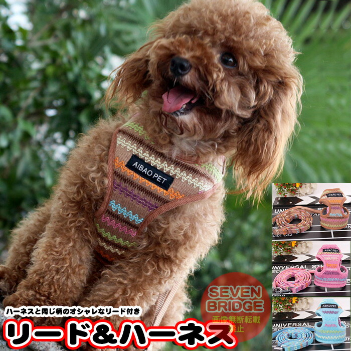 楽天市場】犬 猫 ハーネス リード付 ペット 服 リボン ストライプ 胴輪 キャット ドッグ メッシュ h0135 : セブンブリッジ