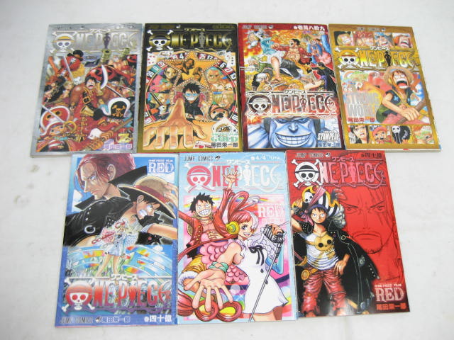 ONEPIECE ワンピース 1〜81、91〜99巻、零(0巻) セット ワンピース GOLD 777巻 トランプ 千巻 零巻 episode0 5点