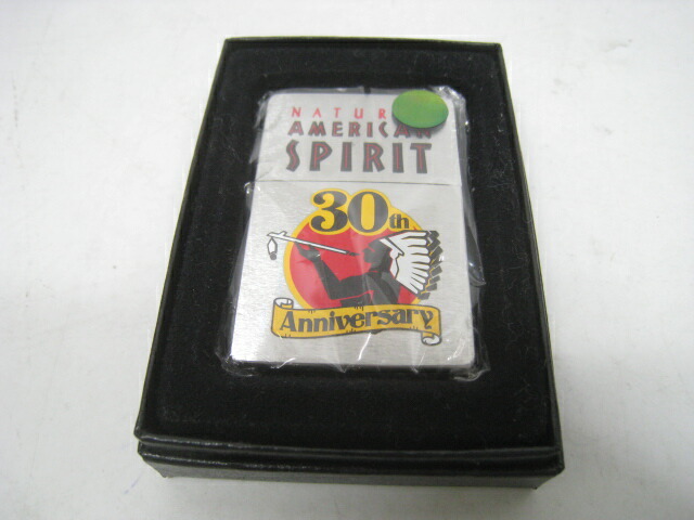 【新品】2012年製 平成24年 Zippo ジッポー AMERICAN SPIRIT 30TH 1937モデル フラットトップ アメリカン スピリット オイルライター ゴールド インディアン アメリカンスピリット AMERICANSPIRIT スピリッツ｜セブンヘブンストア
