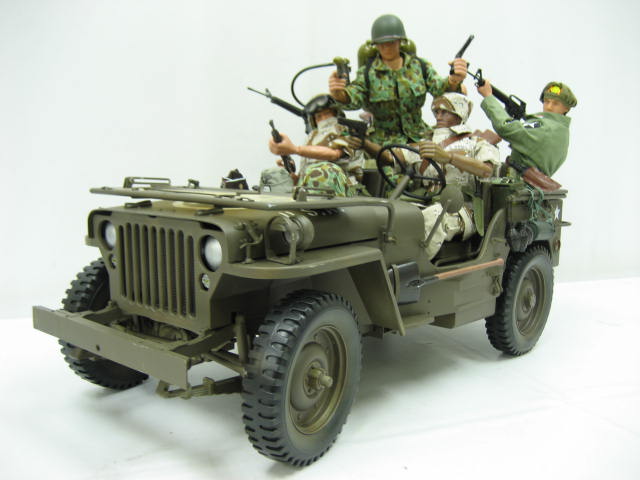 楽天市場 中古 6点セット アメリカ軍 全長55センチ Willys Mb Jeep ウィリス Mb ジープ 1 6スケール 1 6 12インチフィギュア用 1 6 12インチ フィギュア 5体 兵士 その他装備多数 ミリタリー 軍物 ミニカー 車両 ジープ セブンヘブンストア