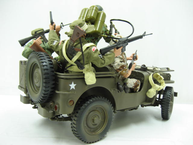 楽天市場 中古 6点セット アメリカ軍 全長55センチ Willys Mb Jeep ウィリス Mb ジープ 1 6スケール 1 6 12インチフィギュア用 1 6 12インチ フィギュア 5体 兵士 その他装備多数 ミリタリー 軍物 ミニカー 車両 ジープ セブンヘブンストア