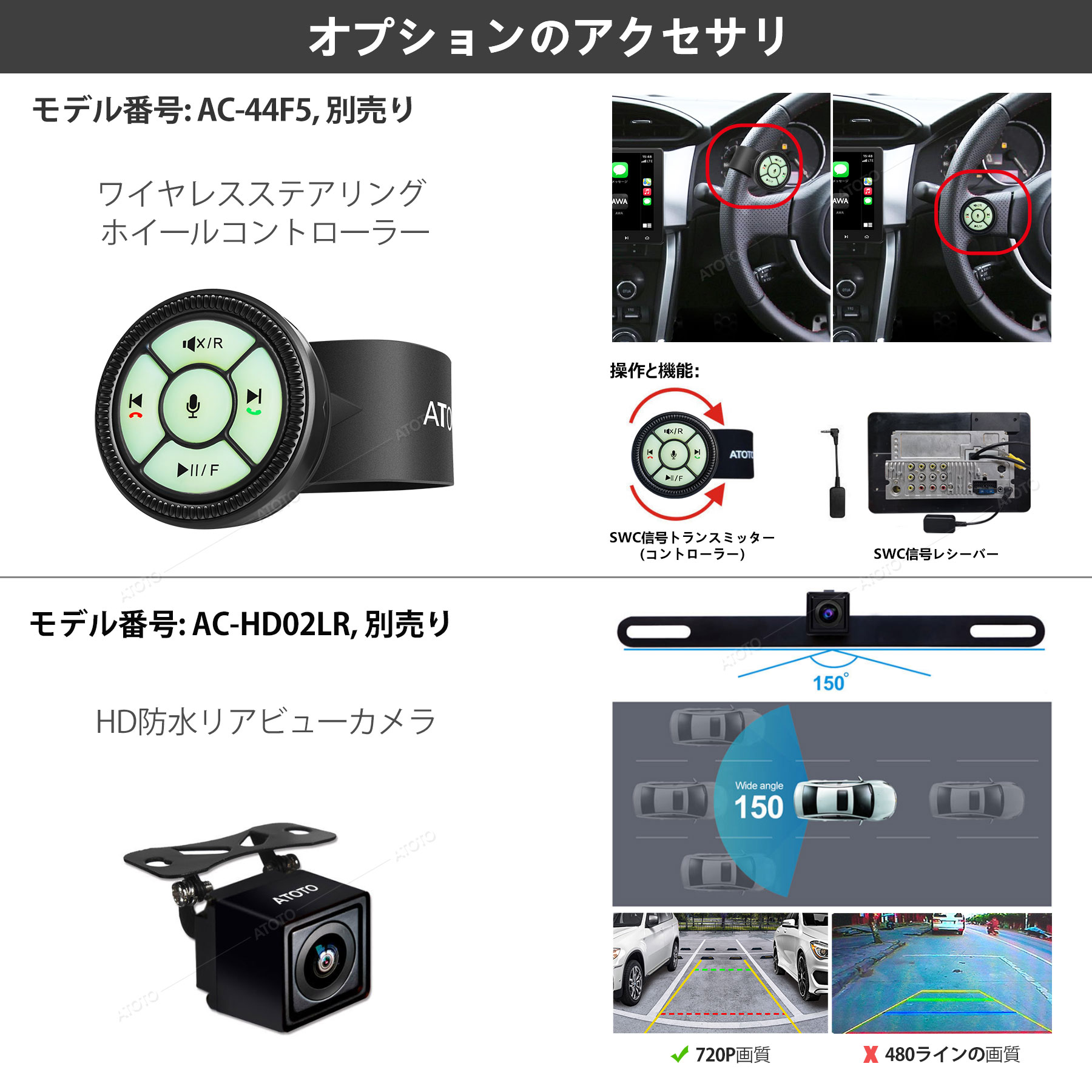 ATOTOF7standard10インチLinuxUSBラジオBluetooth自動車大画面HD