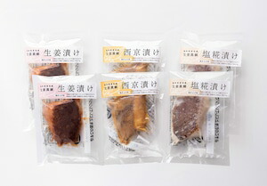 生姜真鯛　3種　贅沢6個セット 生姜漬け 西京漬け 塩こうじ漬け　鯛 ご飯のお供 贈り物 お中元 お歳暮 プレゼント 贈答品