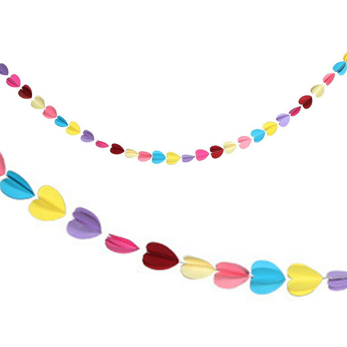 楽天市場】長さ160cm ガーランド カラフル ハート 飾り アート お誕生