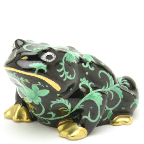 【希少】ヘレンド HEREND カエルの王様 フィギュリン 開運 運気 金 希少】ヘレンド HEREND カエルの王様 フィギュリン 開運 運気 金