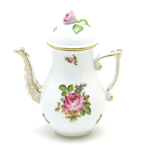 ヘレンド (HEREND) 小さなローズの胸花 さくら色 コーヒーポット ローズ飾りつけ 300竓 00616 / PBR-1 【新品】【純然たるBOX付き添い人】【並行輸入品】 花 御花 キャフェ 紅茶の葉 貨物輸送無料 墨付き ハンガリー共和国製 差し上げ物 差し上げ物 ブランド名 瀬戸もの 食器