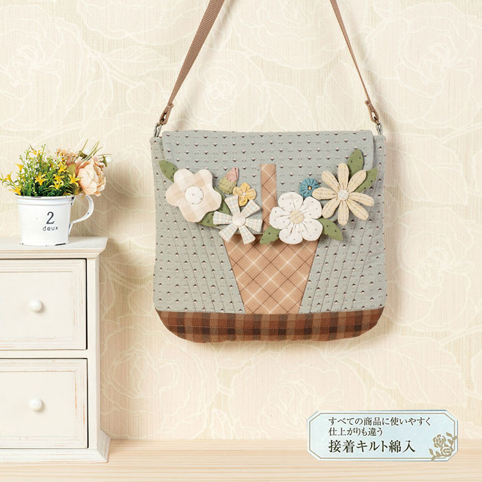 10 4 20時〜 全品ポイント10倍!10日まで!花かごのショルダーポシェット PA-754 (メール便不可) ハンドメイド 手づくり