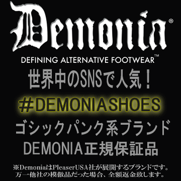 取寄せDemonia/デモニア厚底靴レディースパンク靴ゴスロリ靴厚底ブーツロングブーツおじ靴ブラック黒ゴシックゴスパンクV系ビジュアル系原宿系ファッション超厚底大きいサイズコスプレTRA502/B/BPU