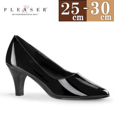 楽天市場】Pleaser プリーザー ローヒール パンプス 大きいサイズ 6cm/センチ ヒール 黒 ブラック エナメル 低め ヒール ピンヒール  レディース シューズ ドレス ステージ 衣装 靴 人気 女性用 男性用 女装 春夏 秋冬 26cm 27cm 28cm プリーザーヒール 公式  KITTEN-01 ...