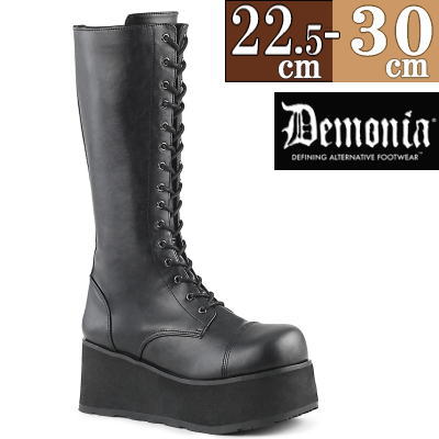 メーカー直送】 Demonia デモニア 厚底 ブーツ 黒 8cm ヒール ユニ