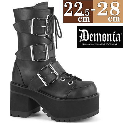 新しい到着 楽天市場 取寄せ サイズ交換ok Demonia デモニア ブーツ 10cmソール 厚底靴 黒 ブラック レディース 靴 シューズ 原宿系 V系 ロリータ ゴスロリ ゴス パンク 韓国 ファッション おしゃれ ブランド Demonia By Pleaser Usa Ranger 308 Shop Lala