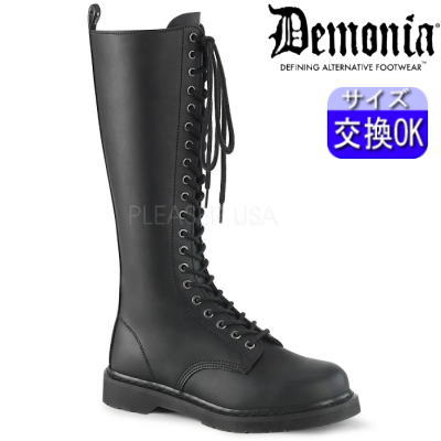 【おまけ付き】 DEMONIA |厚底3.2cm|22.5cm～30cm| デモニア ショート ブーツ 黒 ワークブーツ コンバットブーツ ミリタリーブーツ ワークブーツ ユニセックス パンク ロック ゴシック ゴス レディース 靴 V系 韓国系ファッション メンズ 男 公式 BOLT-400 BOLT400/BVL zx 17,463円