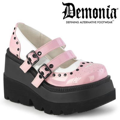 楽天市場】Demonia デモニア 厚底 パンプス ピンク 超厚底 厚底