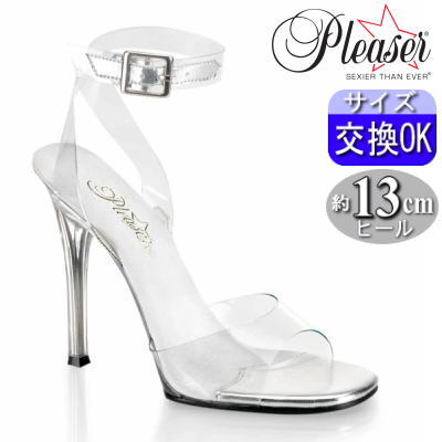Pleaser | 11.4cmヒール|21.5cm～27cm| プリーザー ストラップサンダル 約11cm～12cm(4.5inch) ヒール ストラップ クリアヒール ベストボディ ミスコン コンテスト キャバ セクシー レディース 靴 公式 GALA-06 GALA06/C/M zx｜SHOP LaLa