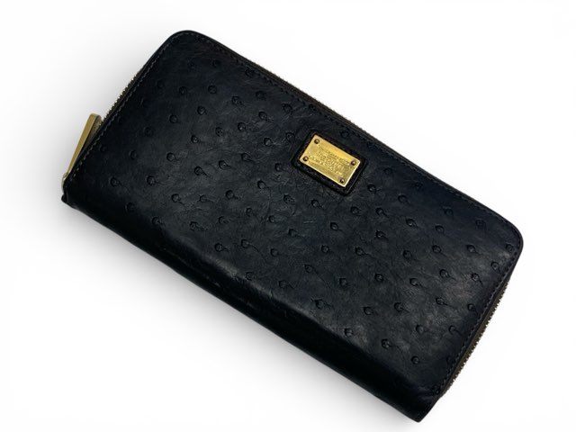 LOUIS VUITTON/ルイヴィトン/鴕鳥/ラウンドジッパー/長紙入れ/まっ黒い赤銅色/FC3362