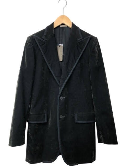極美品/BOTTEGA VENETA /ボッテガヴェネタ/ベロアテーラードジャケット/イタリア製/メンズ/サイズ44/ブラック/RS0125|コレカラスタイル