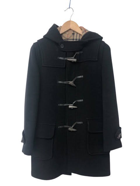 BURBERRY LONDON/バーバリーロンドン/ダッフルコート/イングランド製/大きさUK6/黒いこと/内ノバチェック/RS0130