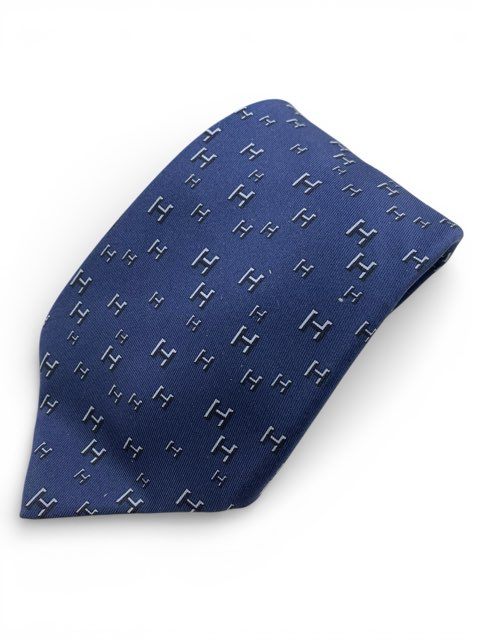 楽天市場】エルメス HERMES ネクタイ H織りタイ 7cm シルク マリン