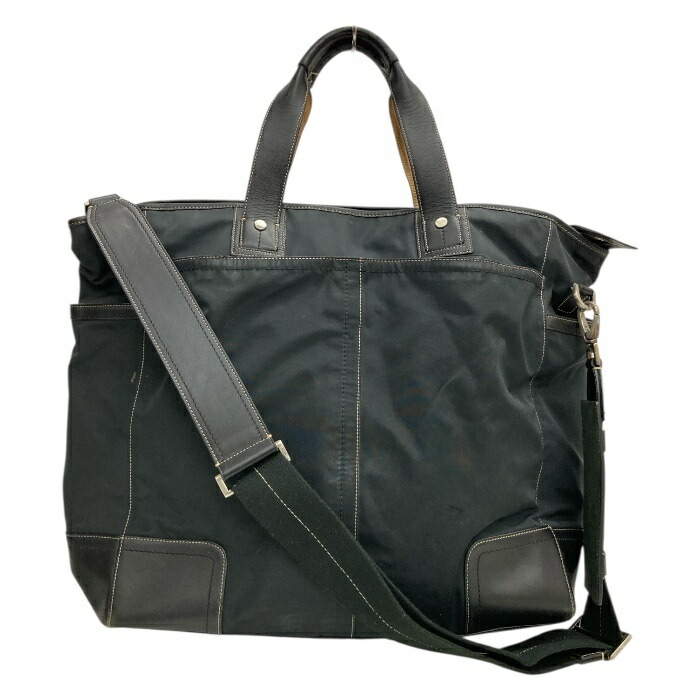COACH/コーチ/2WAYバッグ/ショルダーバッグ/レザー&times;キャンバス/ブラック/F70034/メンズ/FB4184｜コレカラスタイル