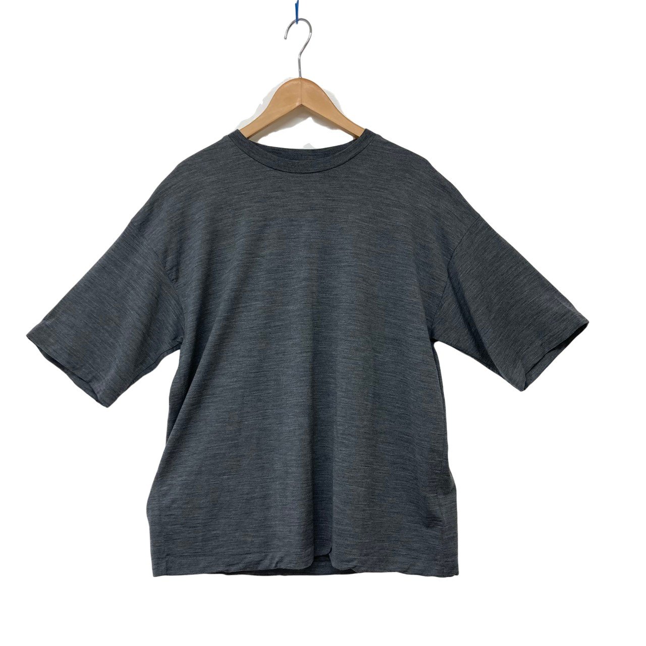 AURALEE/オーラリー/SUPER SOFT WOOL JERSEY TEE/Tシャツ/グレー/size0/レディース/RS0484