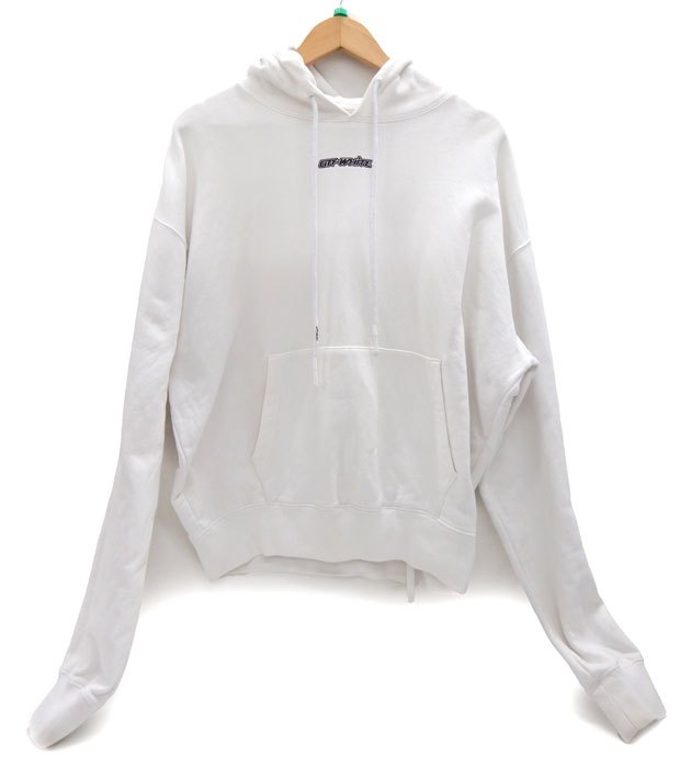 OFF WHITE/オフホワイト/フーディパーカー/20AW/サイズM/白ホワイト/ロング袖/メンズ/FB2826｜コレカラスタイル
