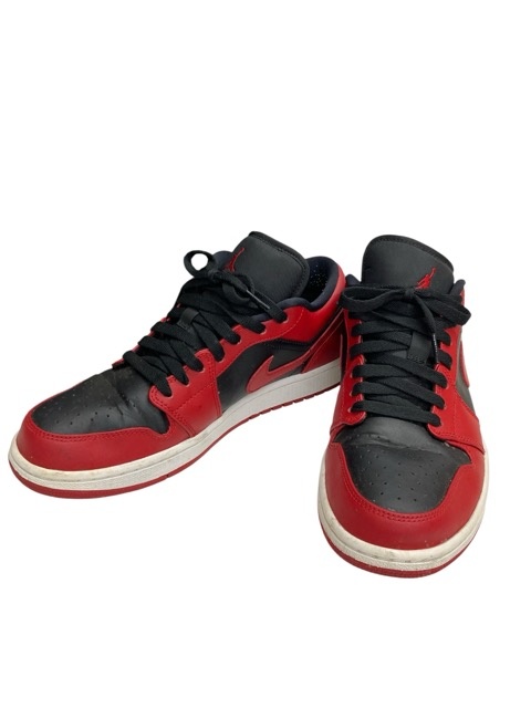 NIKE AIR JORDAN 1LOW /ナイキ 大気圏ジョーダン/size:27.5糎/553558-601/黒いこと×赤いこと/メンズFD0160