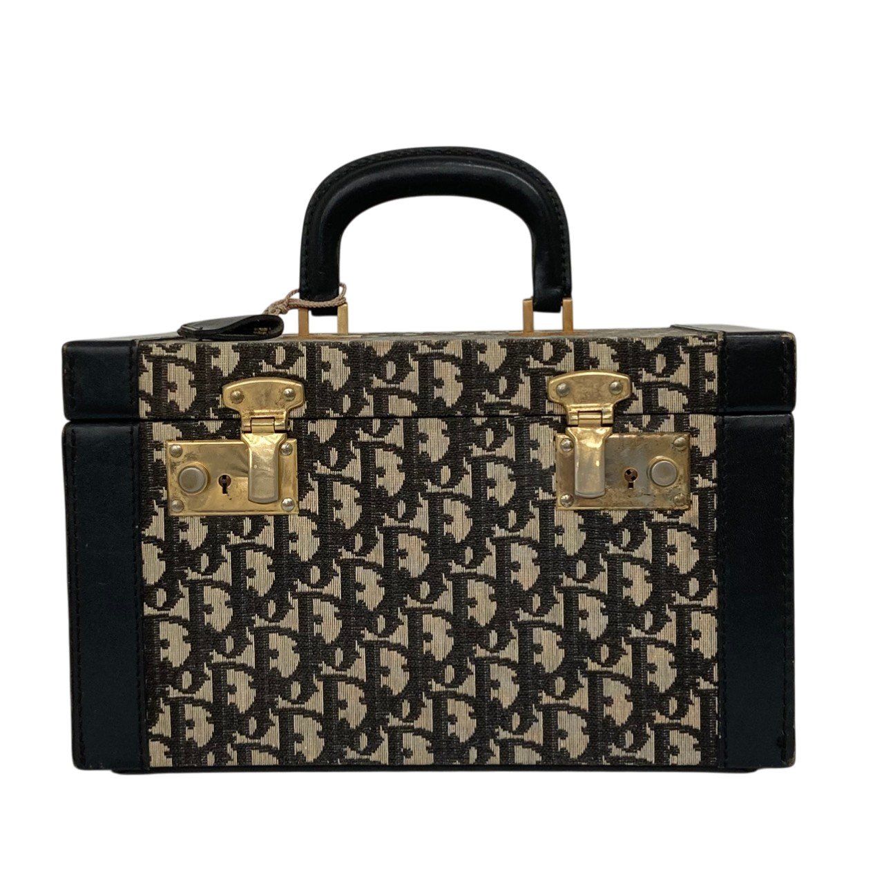 DIOR/ディオール/Christian Dior/トロッター/ヴィンテージ/コスメBOX/米国海軍/帆布 なめし革/レディース/RS0633