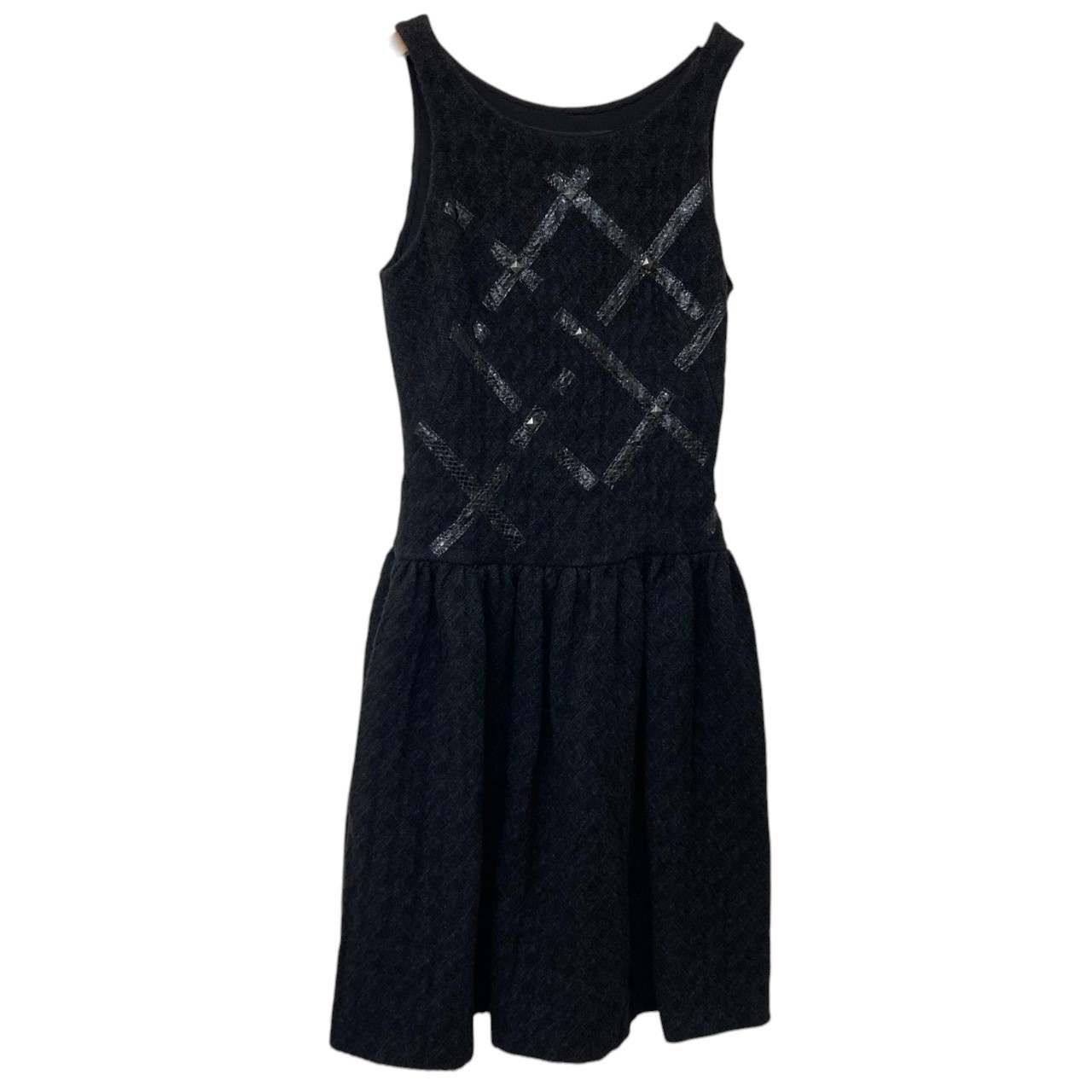 Bottega Veneta/ボッテガヴェネタ/ノースリーブワンピース/サイズ38/ブラック/一部蛇革/レディース/RS0739|コレカラスタイル