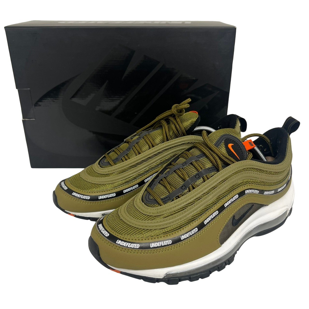 美品/NIKE/ナイキ/大気圏マックス97\"アンディフィーテッド\""ミリティア/緑であること黒いこと/DC4830-300/大きさ27/RS0978"