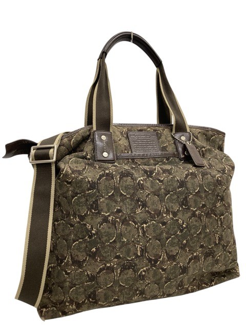 COACH/コーチ職/シグネチャーキャンバスバッグ/トートバッグ/2way/F70583/変装/メンズ/FG0094