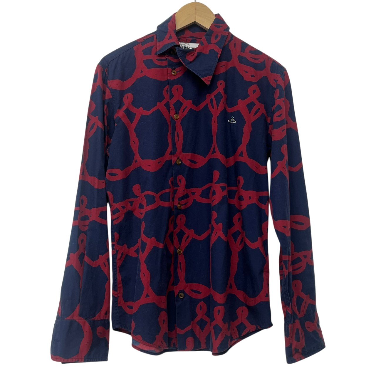 Vivienne Westwood/ヴィヴィアンウエストウッド/総柄長袖プルオーバー/大きさ46/メンズ/RS1064