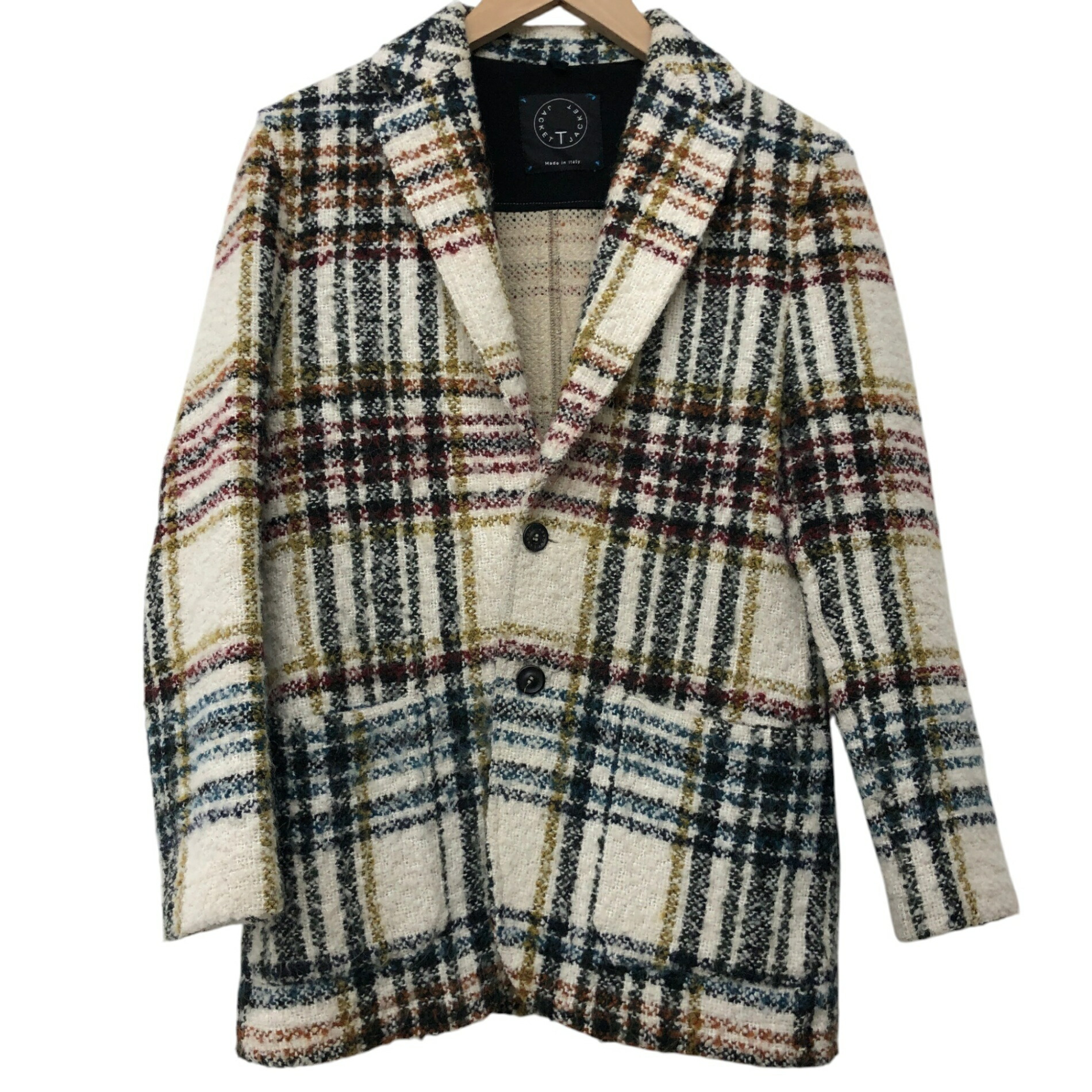T-JACKET/羊毛照合のしるし/上衣/白いこと/51G419J/大きさXS/メンズ/RS1558