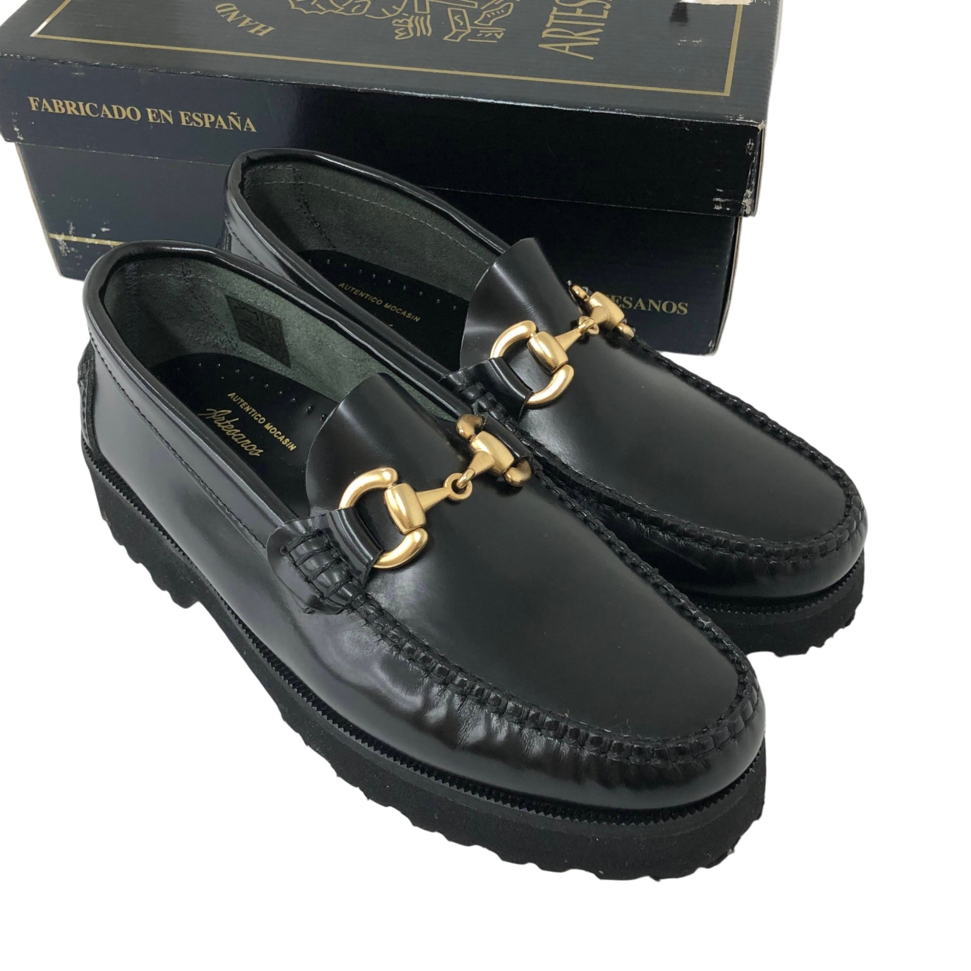 [美品]/allureville×ARTESANOS/アルアバイル×アルテサノス/ビットローファー/大きさ36/黒いこと/レディース/RS1661