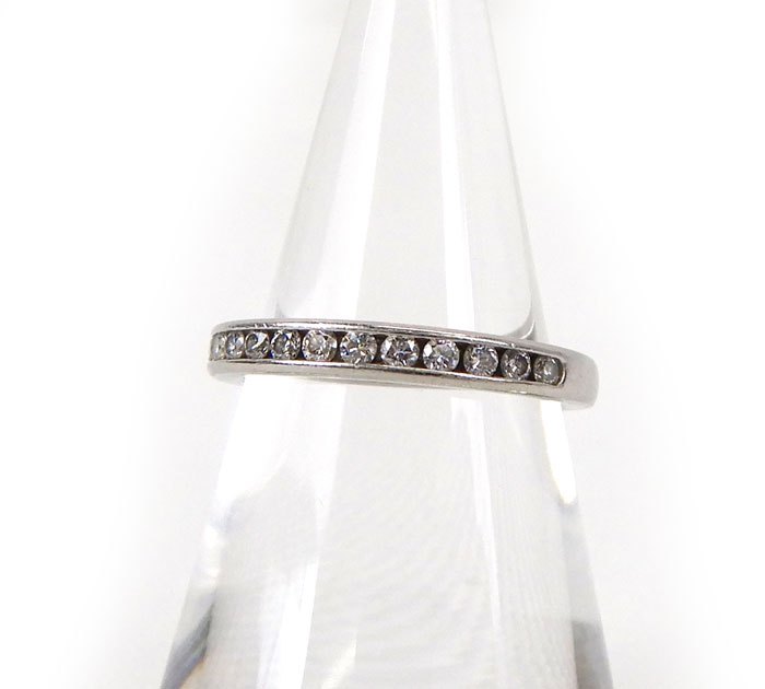 TIFFANY&Co./ティファニー/pt950/ハーフエタニティリング/ダイヤモンド13P/約7.5号/FB2911|コレカラスタイル