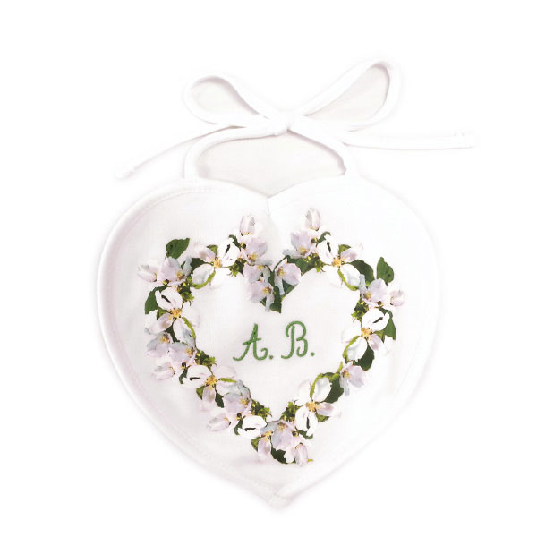 15 Off エンポリアムsale対象6 4 6 11 アニエスベー アンファン スタイ よだれかけ 魂 花柄 緑児必要経費上品さ Daemlu Cl