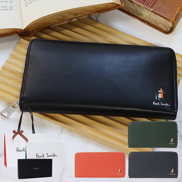 ポールスミス Paul Smith ラウンドジップ 長財布 ミニラビット ポールスミス Paul Smith ラウンドジップ 長財布 ミニラビット
