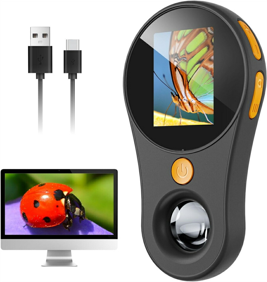 漏斗防止顕微鏡拡大鏡、7/11/15倍ミニハンドヘルドコイン拡大鏡、ホワイト&紫外線ライト、50mm大画面、ポータブルジュエ  楽天市場】ハンドヘルドデジタル顕微鏡、倍率500倍、2MP1920x1080PHDハンドヘルドデジタル顕微鏡、スクリーン付き、8つのLEDライト付き  ポータブル ...