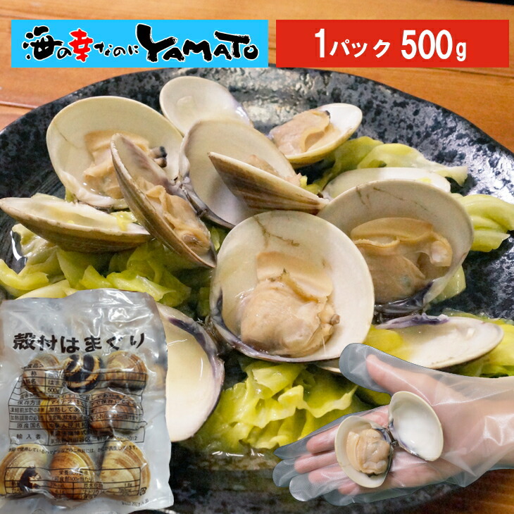 楽天市場 在庫処分で激安 早い者勝ち 天然はまぐり 殻付き 500gに8個入り ハマグリ 蛤 貝 かい カイ お吸い物 おつまみ 晩酌 ひな祭り 雛祭り 節句 海の幸なのにｙａｍａｔｏ